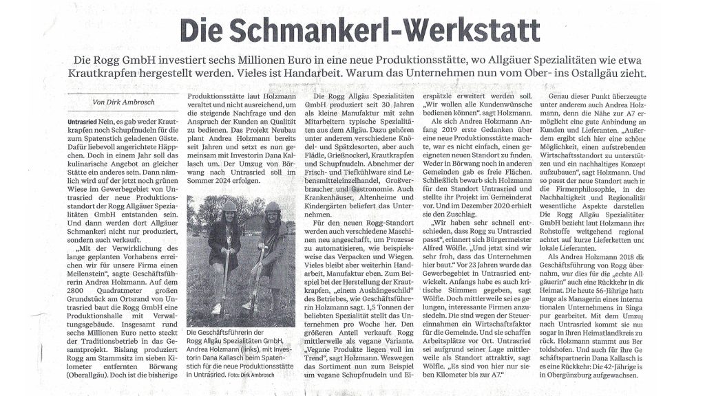 Rogg Allgäu Spezialitäten – Die Schmankerl-Werkstatt