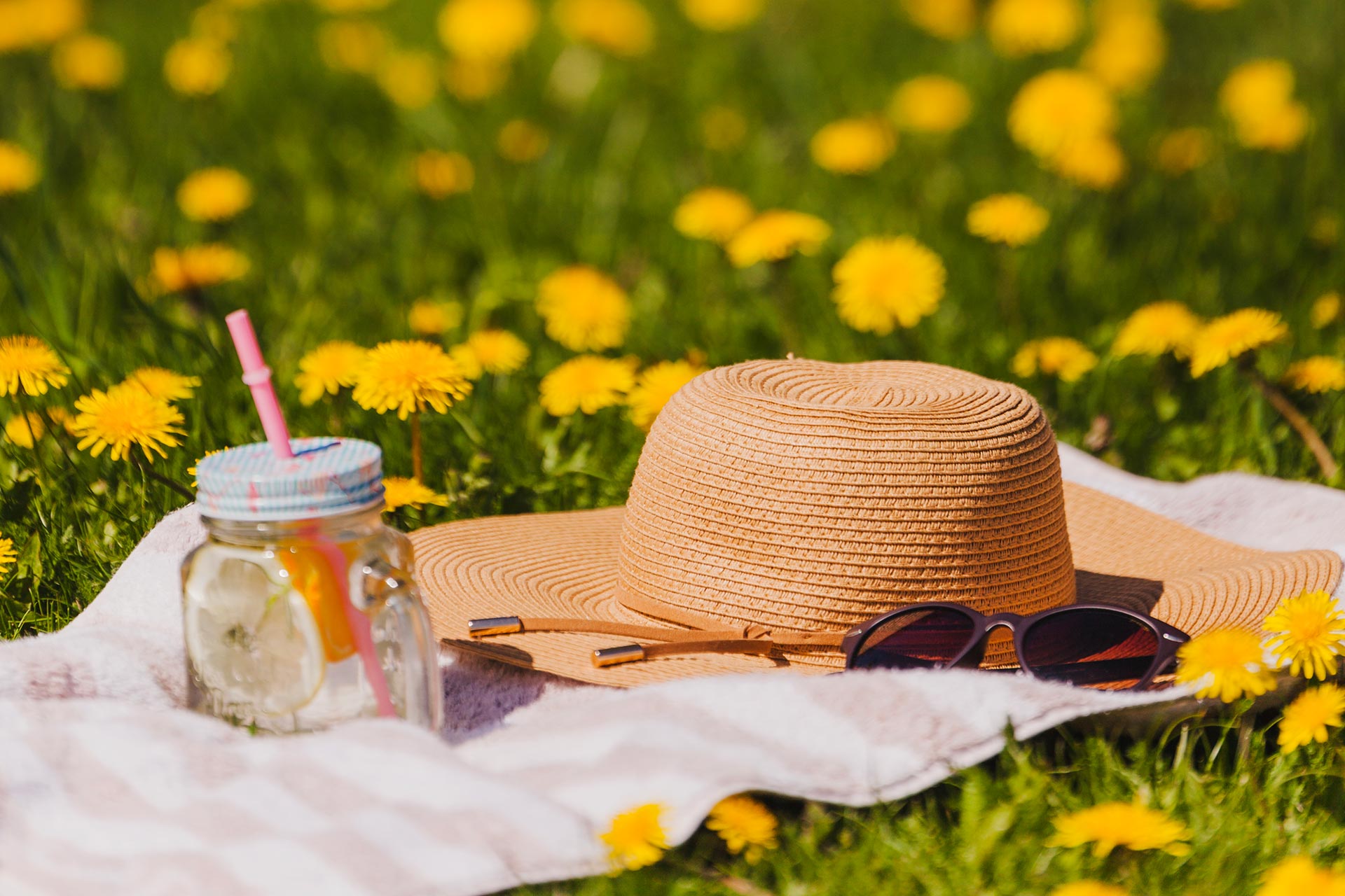 hut-und-sonnenbrille-auf-dem-gras2