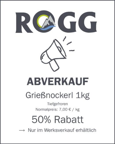 Grießnockerl - Abverkauf